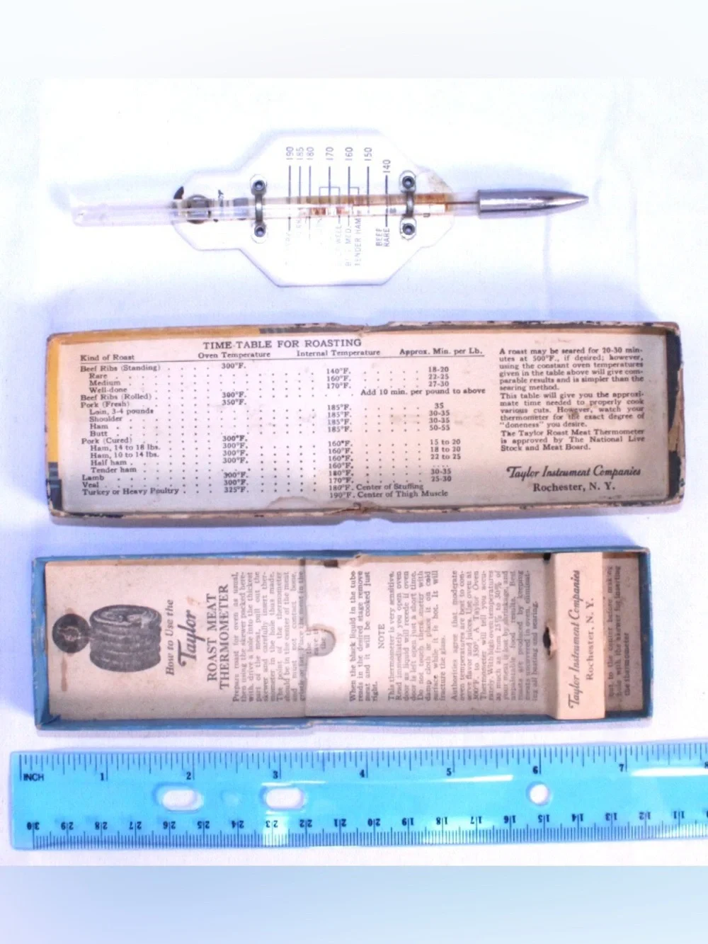 Taylor Roast Meat and Poultry Thermometer in original box